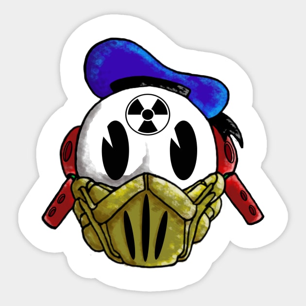 FALLOUT DUCK Sticker by AmadithDesigns